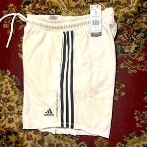 NEw With Tags Adidas cream shirts with black stripes